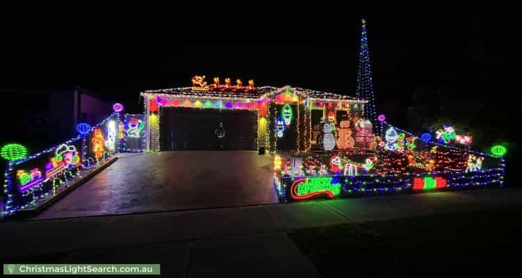 Christmas Light display at 30 Brocker Street, Clyde North