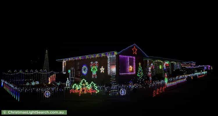 Christmas Light display at 1 Biralee Crescent, Beacon Hill