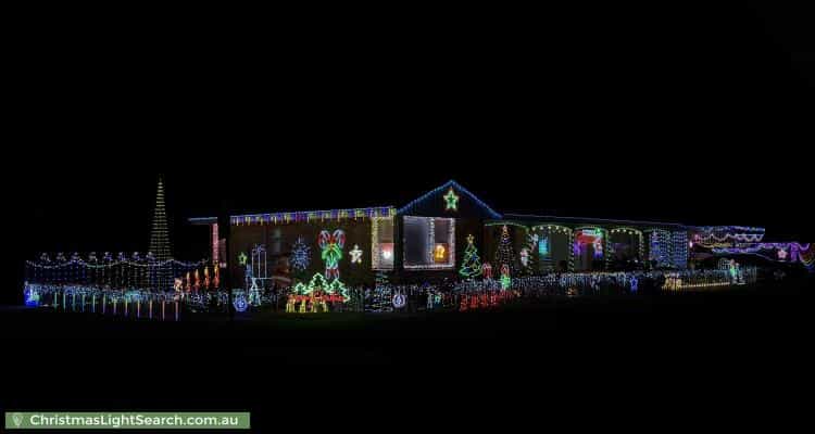 Christmas Light display at 1 Biralee Crescent, Beacon Hill
