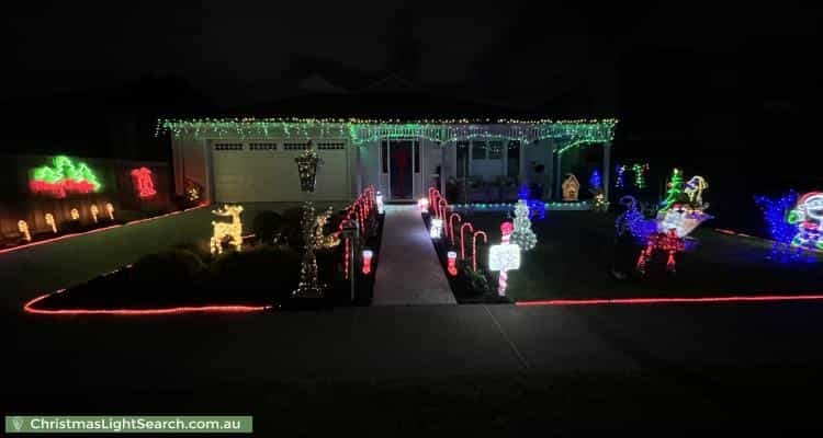 Christmas Light display at 12 Arunta Crescent, Clarinda