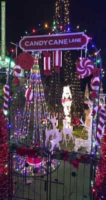 Christmas Light display at 17 Browning Street, Moonee Ponds