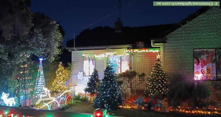 Christmas Light display at 26 Punt Road, Barwon Heads