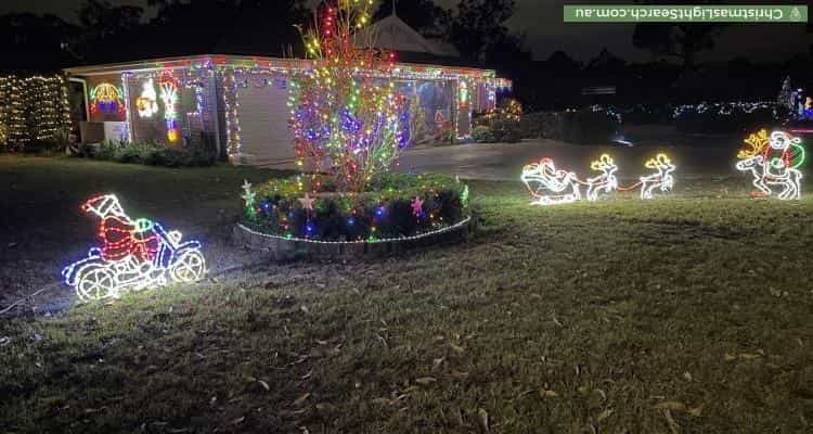 Christmas Light display at 50 Bowman Road, Londonderry