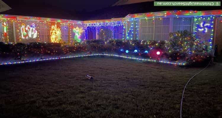 Christmas Light display at 50 Bowman Road, Londonderry