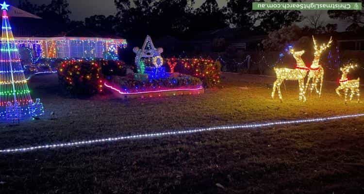Christmas Light display at 50 Bowman Road, Londonderry