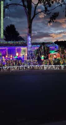 Christmas Light display at 42 Pennington Crescent, Calwell
