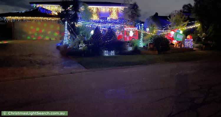 Christmas Light display at 1 Bryant Court, Golden Grove