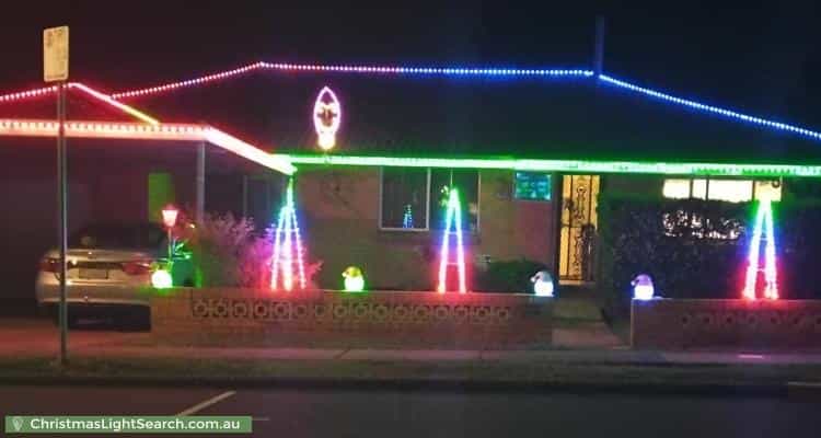 Christmas Light display at 35 High Street, Rangeville