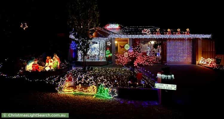 Christmas Light display at 22 Heysen Parade, Hayborough