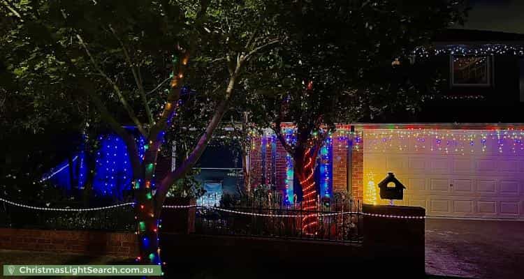 Christmas Light display at 30 Winston Way, Murrumbeena