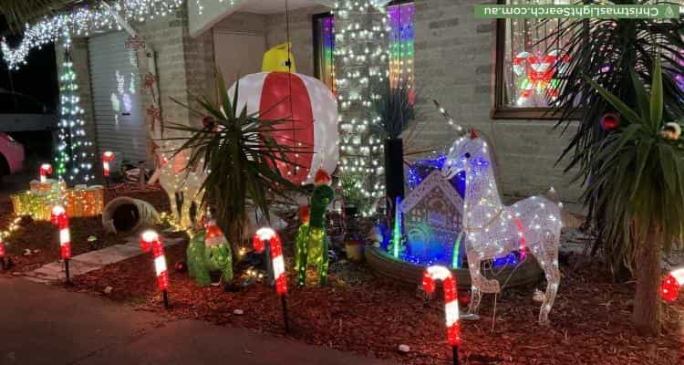 Christmas Light display at 1 Waikiki Road, Safety Bay