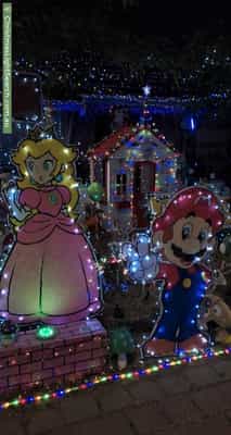 Christmas Light display at 30 Lancer Way, Alexander Heights