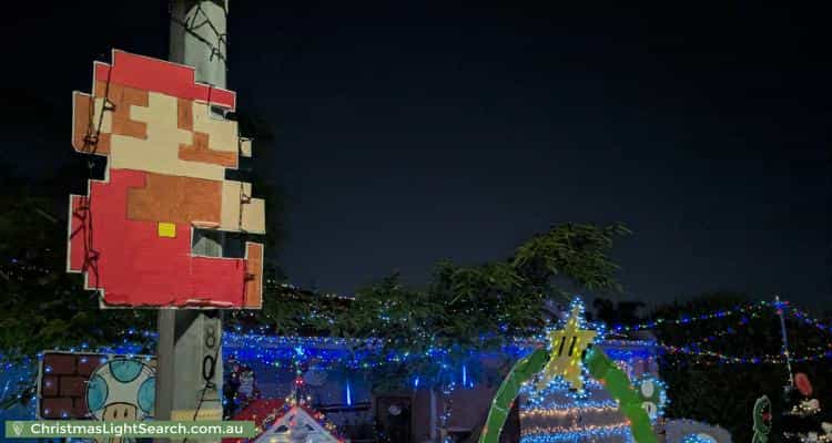 Christmas Light display at 30 Lancer Way, Alexander Heights