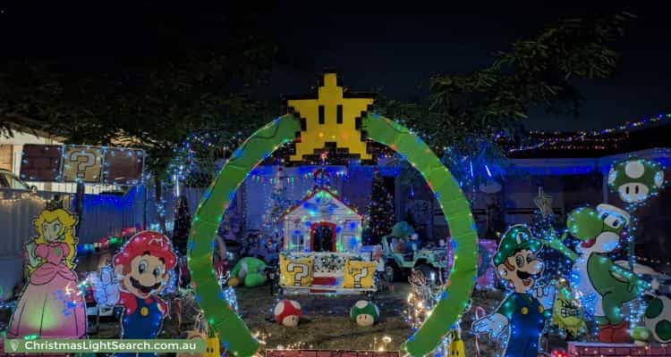Christmas Light display at 30 Lancer Way, Alexander Heights