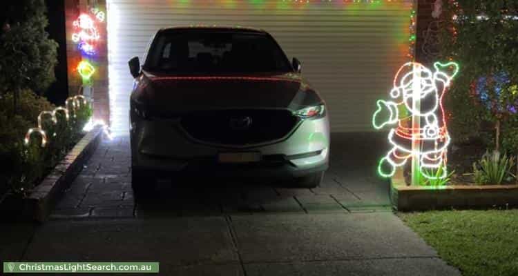 Christmas Light display at 45 Rockys Way, Lilydale