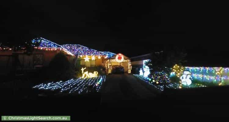 Christmas Light display at 29 Bronwyn Crescent, Salisbury North