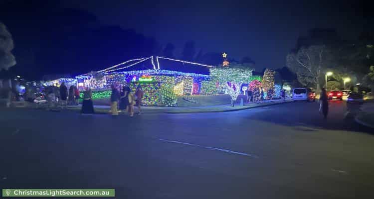 Christmas Light display at 13 Lascelle Drive, Vermont South