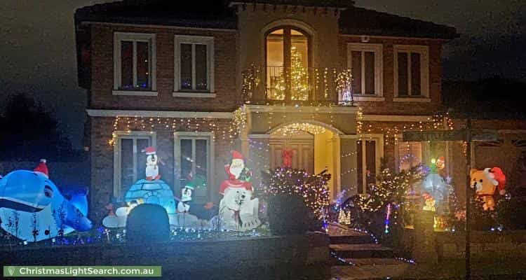 Christmas Light display at 4 Settlers Way, Cairnlea