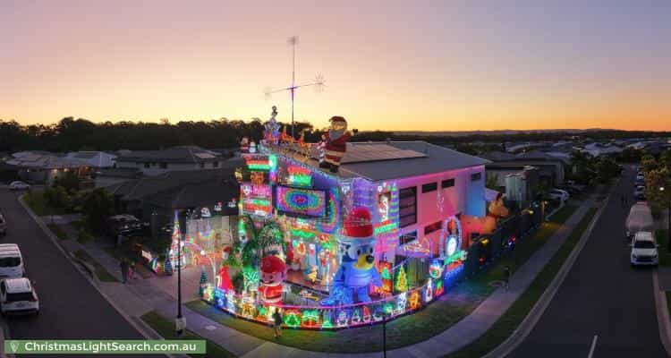 Christmas Light display at 12 Bedarra Crescent, Burpengary East