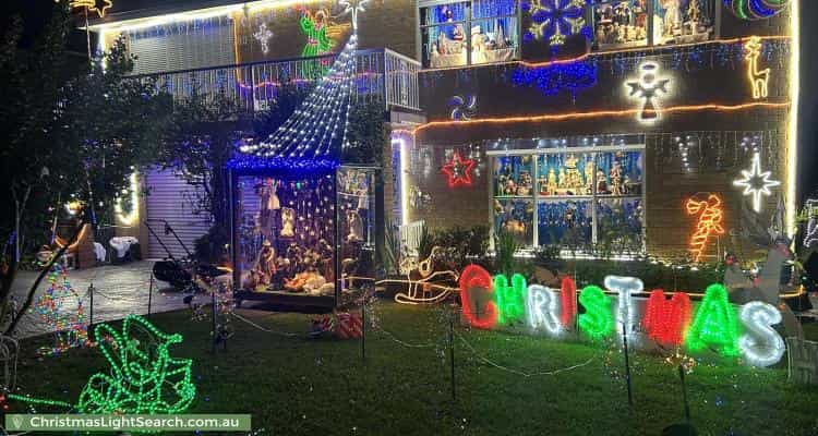 Christmas Light display at 24 Kootingal Street, Greystanes