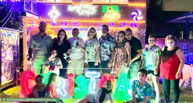 Christmas Light display at 24 Kootingal Street, Greystanes