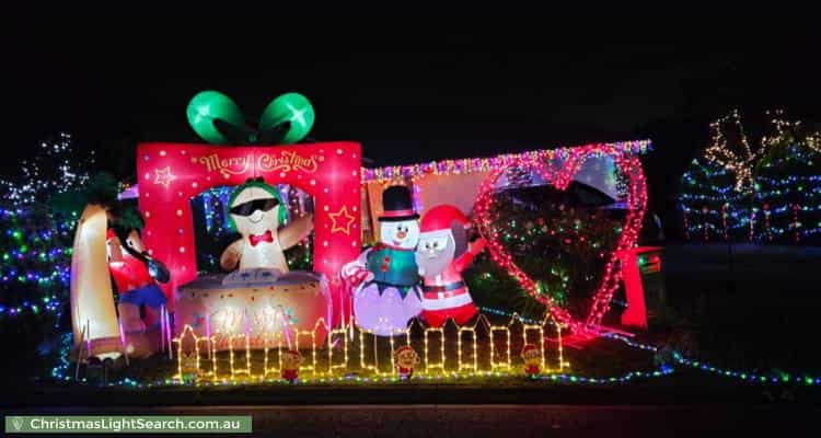 Christmas Light display at 14 Brooklyn Chase, Greenwith