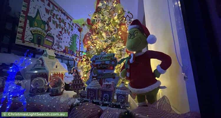 Christmas Light display at 16 Acacia Street, Officer