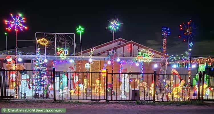 Christmas Light display at 13 Meadows Lane, Davoren Park