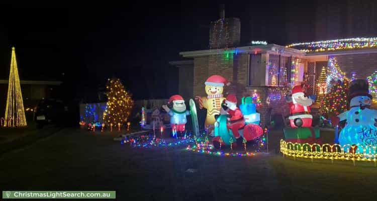 Christmas Light display at 4 Dromana Court, Ravenswood