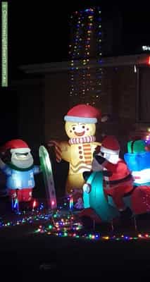 Christmas Light display at 4 Dromana Court, Ravenswood