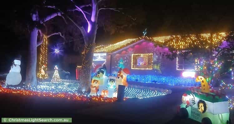 Christmas Light display at  Attiwell Circuit, Kambah