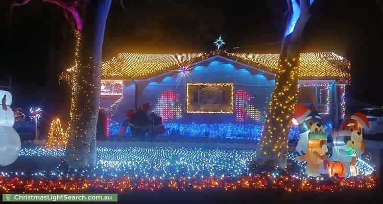Christmas Light display at  Attiwell Circuit, Kambah