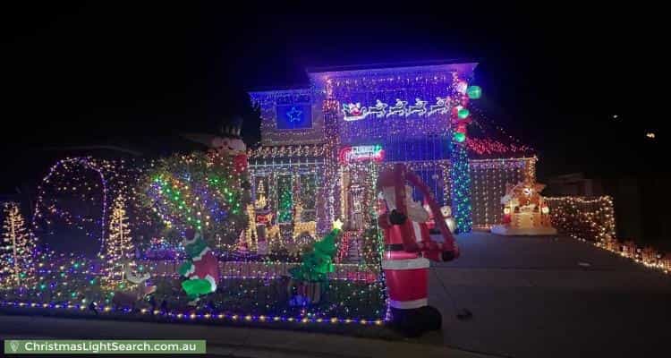 Christmas Light display at 10 Cotterdale Avenue, Mount Barker