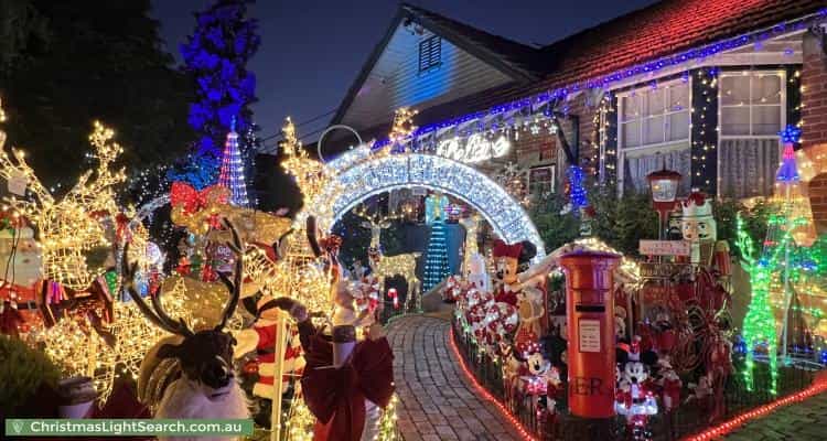 Christmas Light display at 29 Shaftsbury Street, Coburg