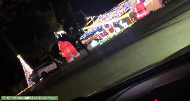 Christmas Light display at 18 Lady Jamison Drive, Glenmore Park