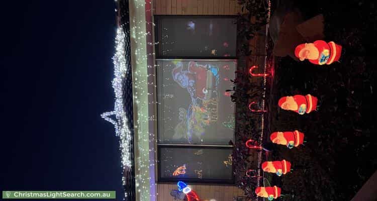 Christmas Light display at 4 Erin Court, Gulfview Heights
