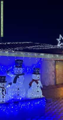 Christmas Light display at 4 Erin Court, Gulfview Heights