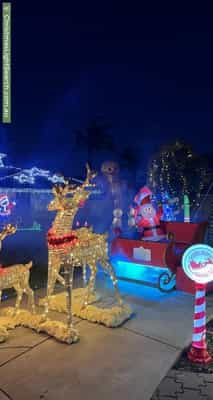 Christmas Light display at 4 Erin Court, Gulfview Heights