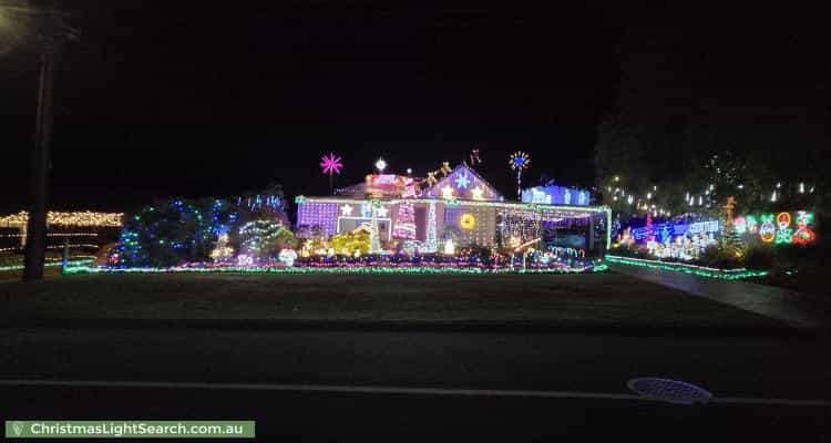Christmas Light display at  Wembley Avenue, Bridgewater