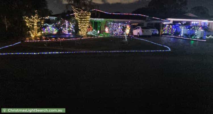 Christmas Light display at 15 Edmonton Place, Kingsley