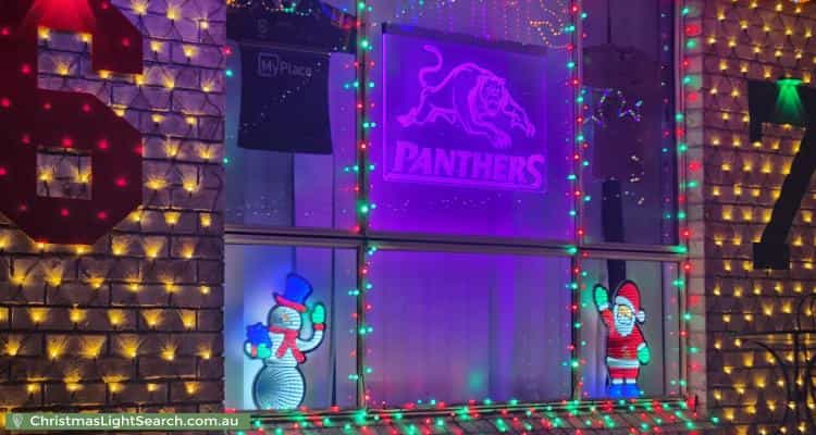 Christmas Light display at 31 Butler Crescent, South Penrith