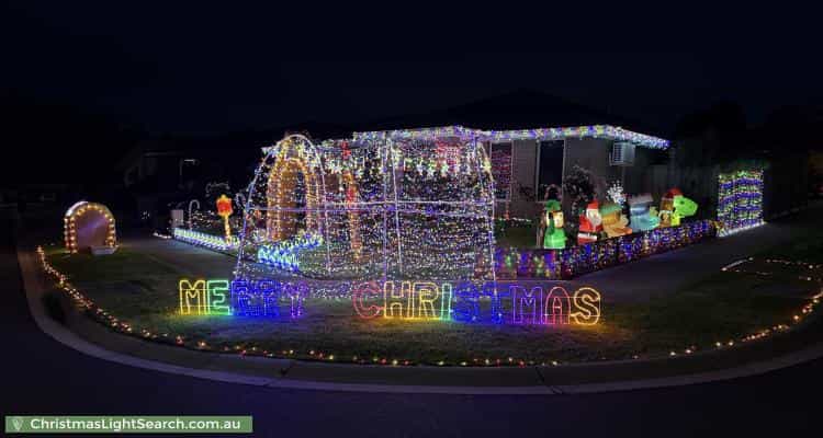 Christmas Light display at 7 Orchard Court, Drouin