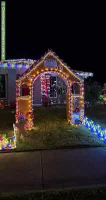 Christmas Light display at 7 Orchard Court, Drouin