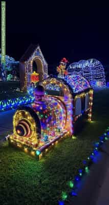 Christmas Light display at 7 Orchard Court, Drouin