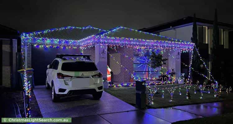Christmas Light display at 40 Rhynhurst Street, Clyde North