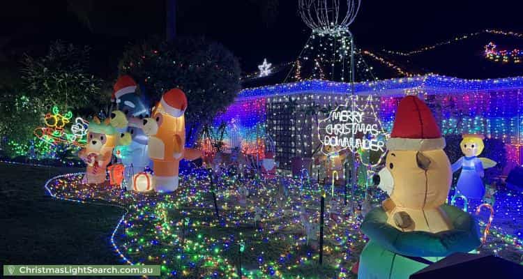 Christmas Light display at 12 Carmen Court, Joondalup