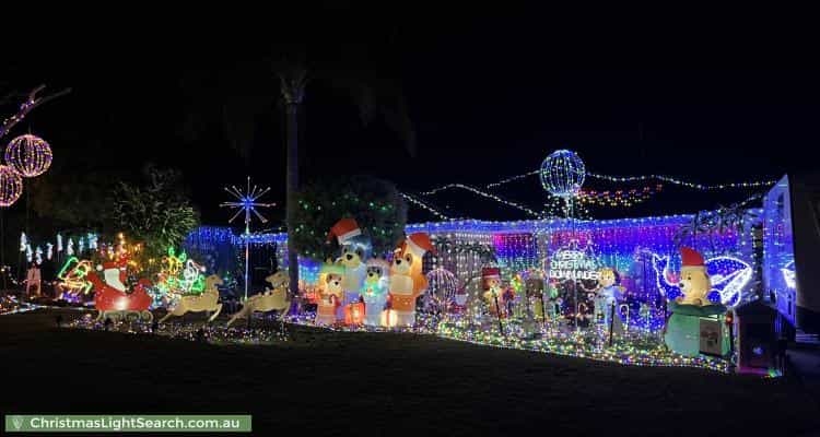 Christmas Light display at 12 Carmen Court, Joondalup
