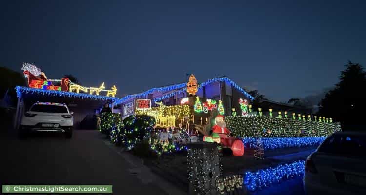 Christmas Light display at 43 Must Circuit, Calwell