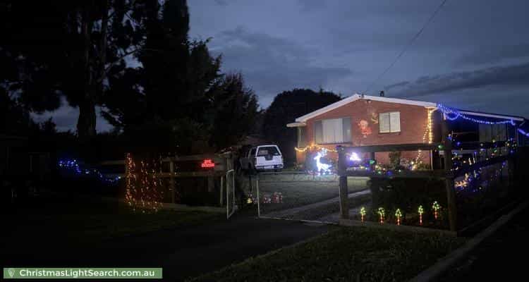 Christmas Light display at 117 Bridge Street, Campbell Town