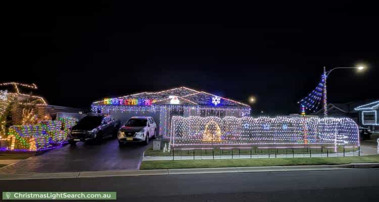 Christmas Light display at 5 Maize Avenue, Spring Farm